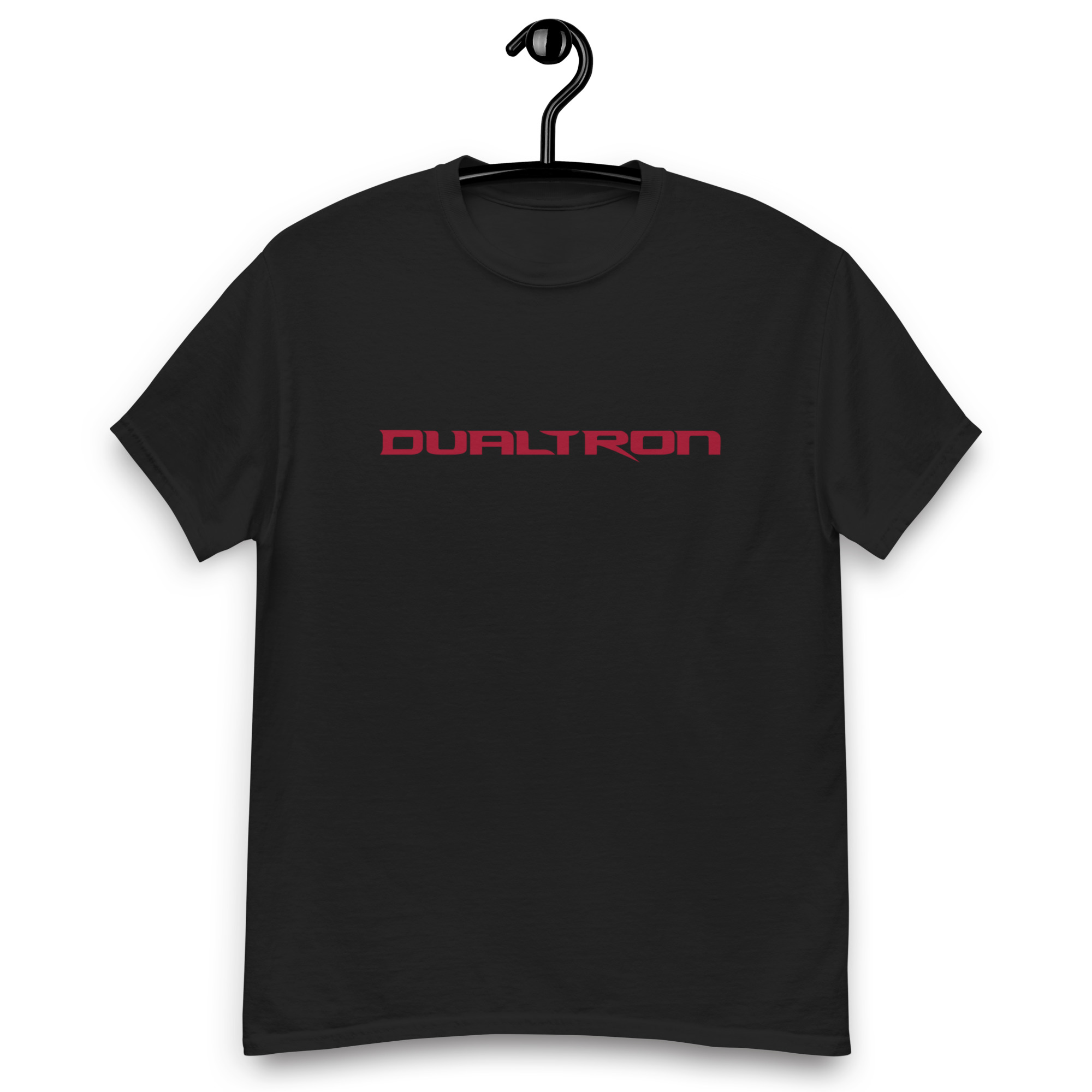 Koszulki na hulajnoge – DUALTRON RED LOGO T-Shirt Unisex Made in USA 26 unisex classic tee black front 681d1e34dfa28