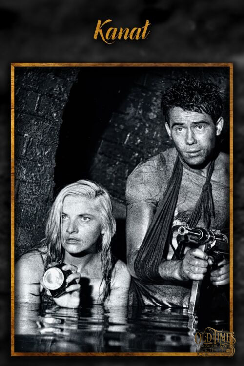 Polskie plakaty filmowe Klasyka kina - Kanał (1957) v5 pl Wajda Plakat wysokiej jakości remasterowany reprint 8k