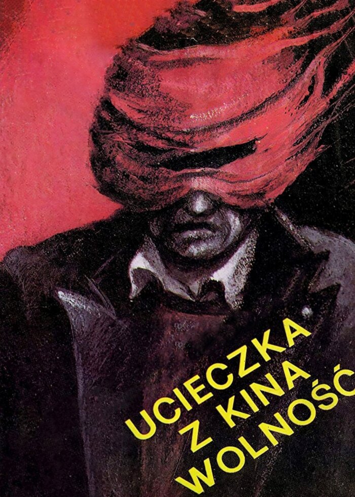 Polskie plakaty filmowe Klasyka kina - Ucieczka z kina „Wolność” (1990) v2 Plakat wysokiej jakości remasterowany reprint 8k