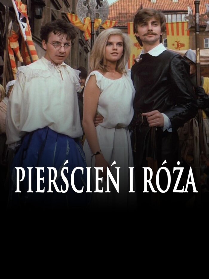 Polskie plakaty filmowe dla dzieci i nie tylko - Pierścień i róża (1987) Prl Plakat wysokiej jakości remasterowany reprint 8k