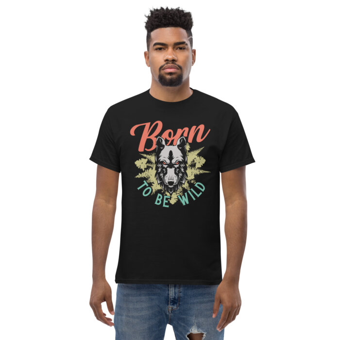 Koszulka sportowa na hulajnoge  BORN TO BE WILD Unisex classic Made in USA
