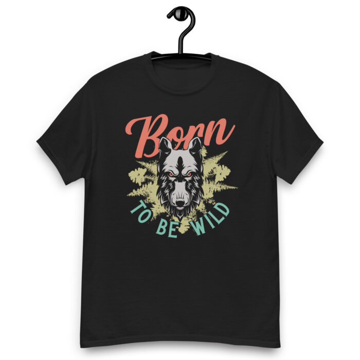 Koszulka sportowa na hulajnoge  BORN TO BE WILD Unisex classic Made in USA - obrazek 2