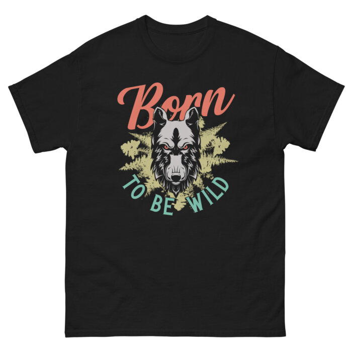 Koszulka sportowa na hulajnoge  BORN TO BE WILD Unisex classic Made in USA - obrazek 3
