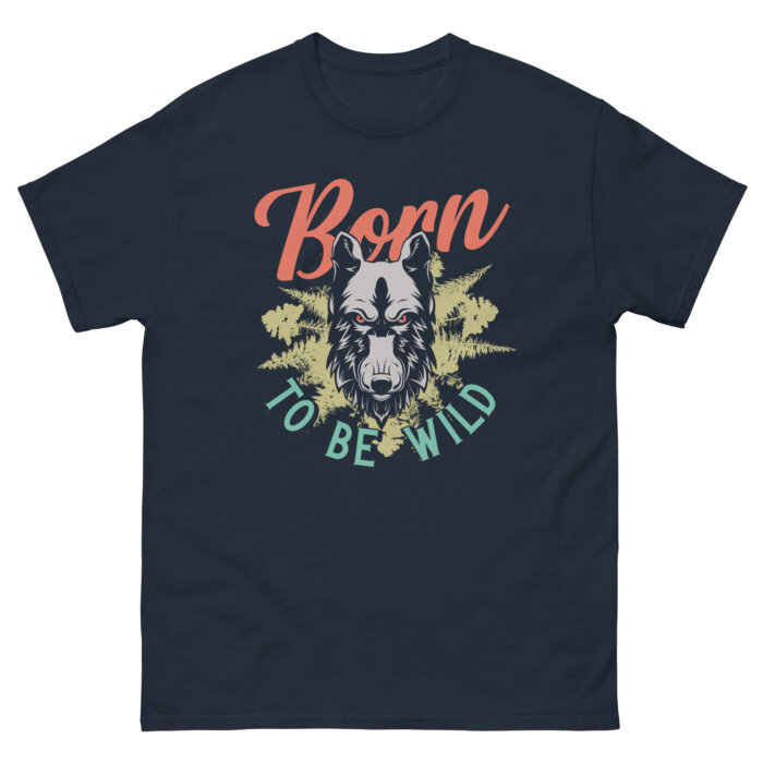 Koszulka sportowa na hulajnoge  BORN TO BE WILD Unisex classic Made in USA - obrazek 5