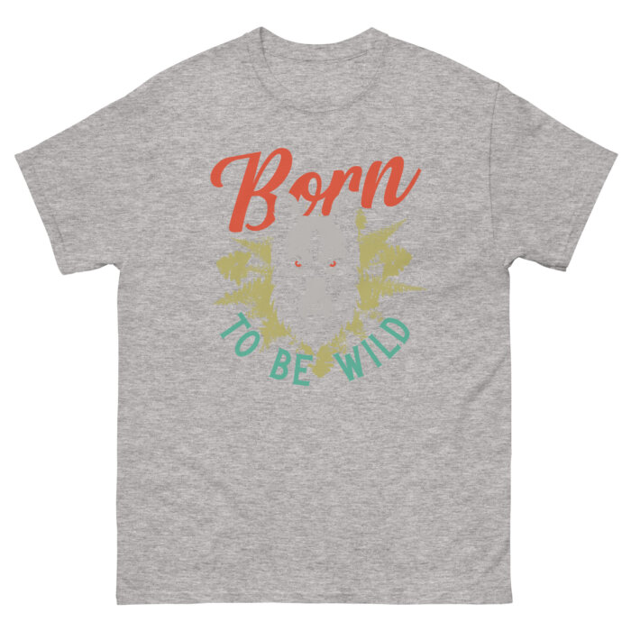 Koszulka sportowa na hulajnoge  BORN TO BE WILD Unisex classic Made in USA - obrazek 9