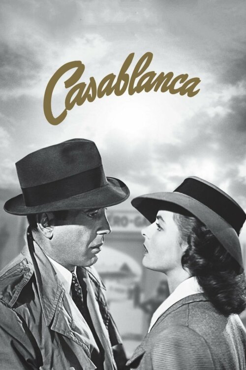 Plakaty filmowe klasyka kina - Casablanca (1943) English v4 - Plakat wysokiej jakości 8K