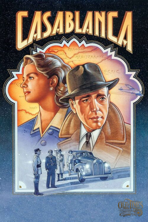 Plakaty filmowe klasyka kina Casablanca 1943 English v5 Plakat wysokiej jakosci 8K scaled