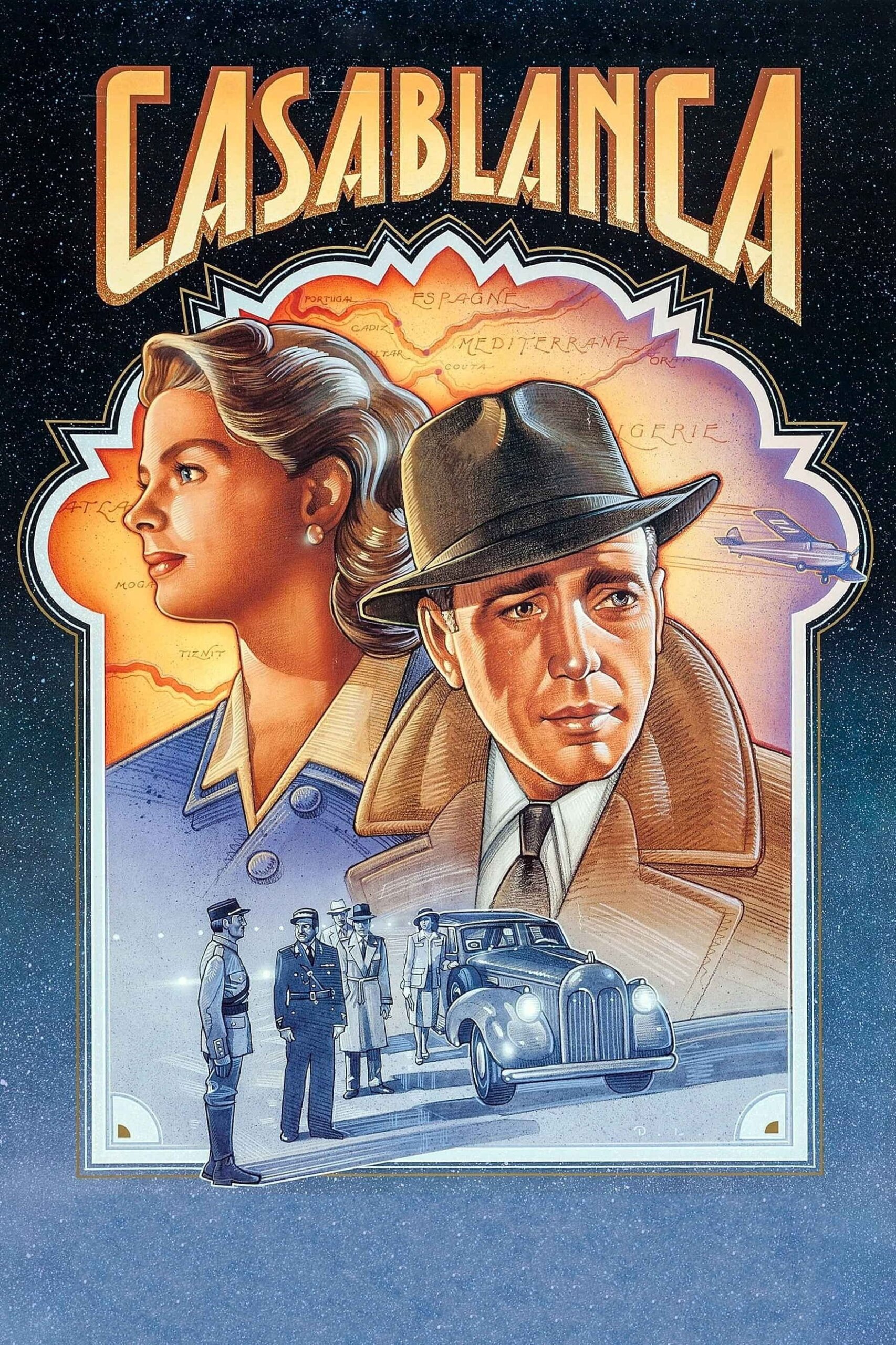 Plakaty filmowe klasyka kina Casablanca 1943 English v5 Plakat wysokiej jakosci 8K scaled