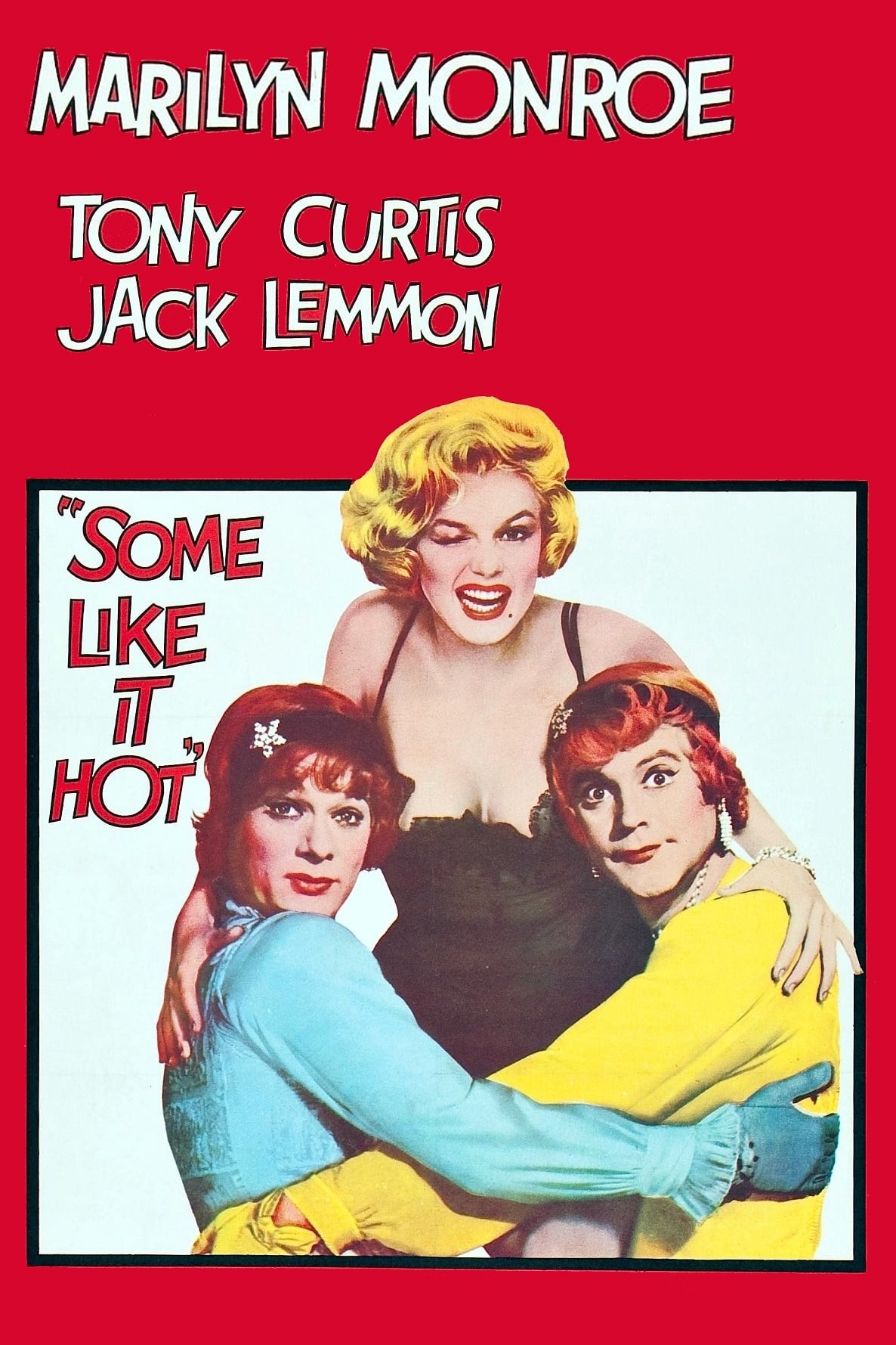 Plakaty filmowe klasyka kina - Pół żartem, pół serio (1959) english v5 - Plakat wysokiej jakości 8K