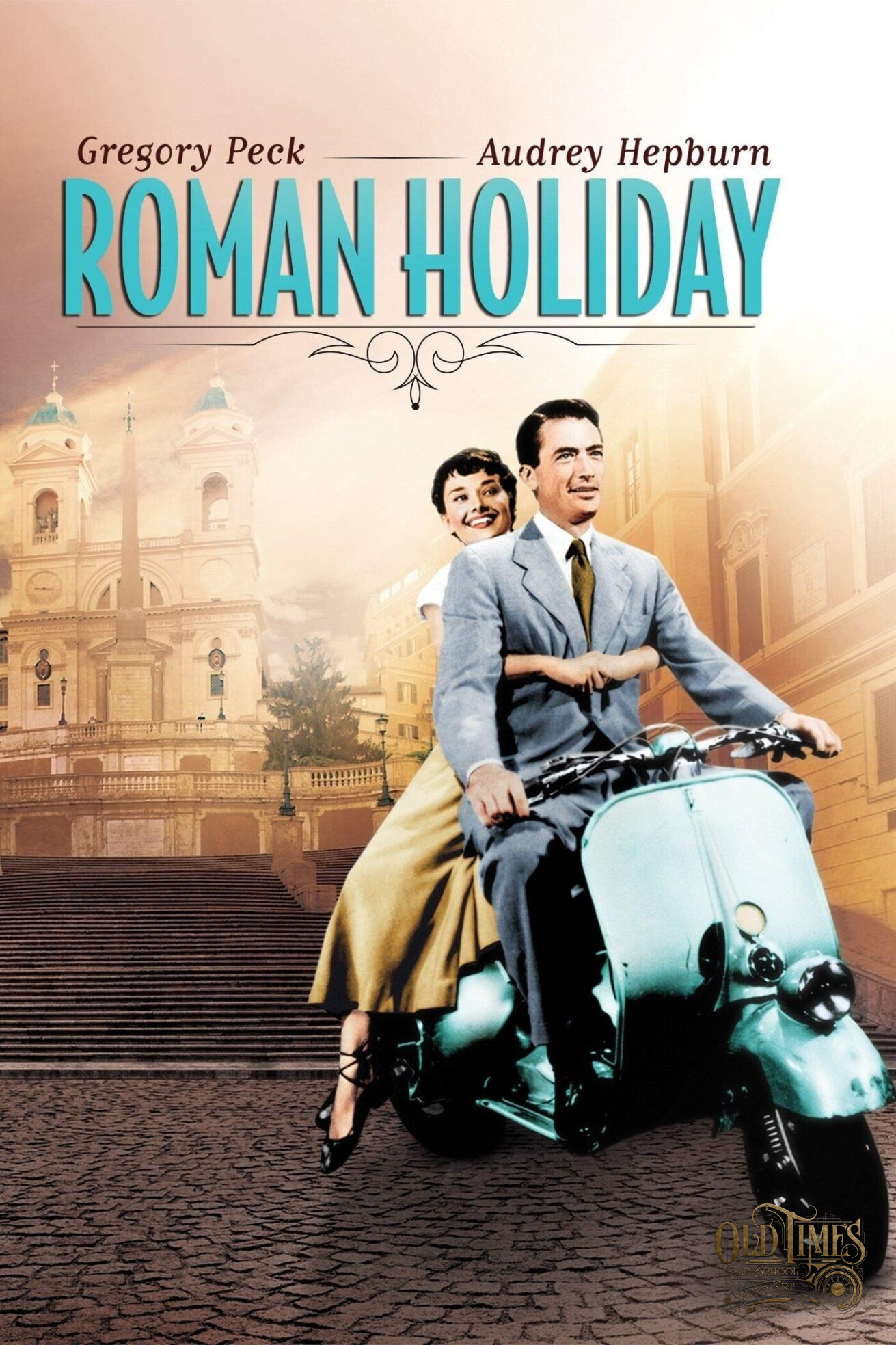 Plakaty filmowe klasyka kina - Rzymskie wakacje (1953) English v4 - Plakat wysokiej jakości 8K 64 Plakaty filmowe klasyka kina - Rzymskie wakacje (1953) English v4 - Plakat wysokiej jakości 8K