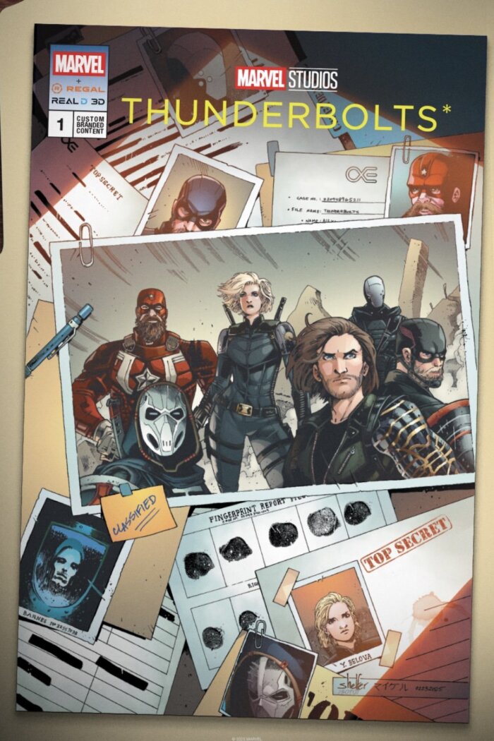 Plakaty filmowe współczesne NOWE - Thunderbolts* (2025) v6 komiks Plakat filmowy HQ wysokiej jakości