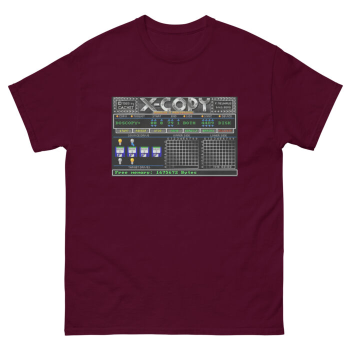 Koszulka Old sql IT - X Copy Amiga Unisex Made in USA - obrazek 6