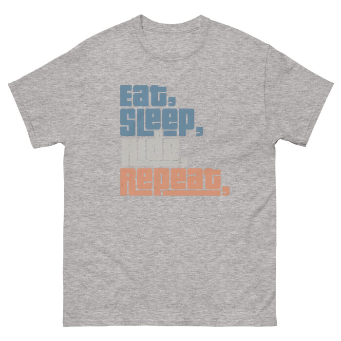 Koszulka na hulajnogę T-shirt - Eat sleep ride ride charge repeat GTA 6 Style Unisex Made in USA - obrazek 22