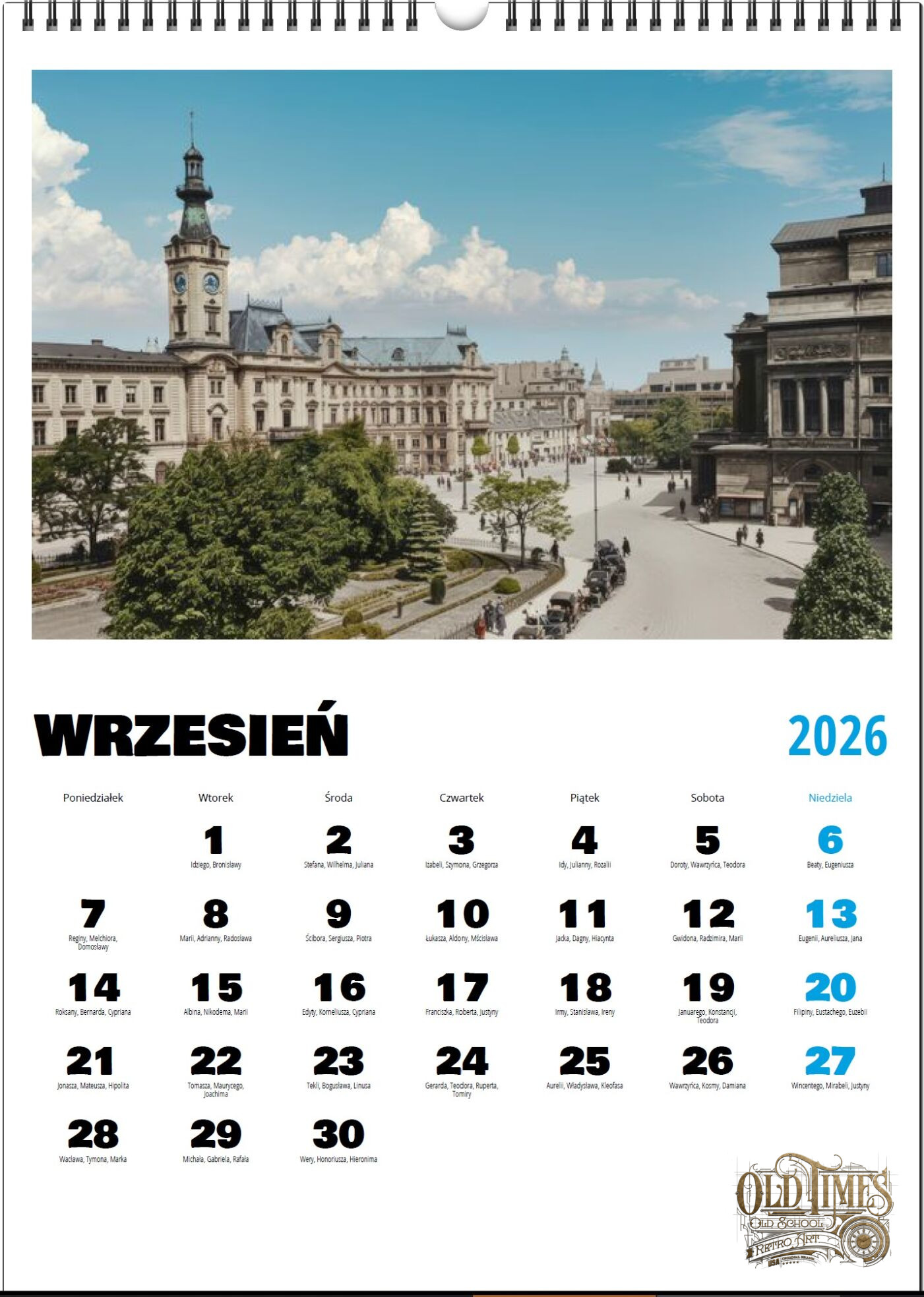 Kalendarz Warszawski SWNF na rok 2026 Stara Przedwojenna Warszawa w kolorze 7 scaled