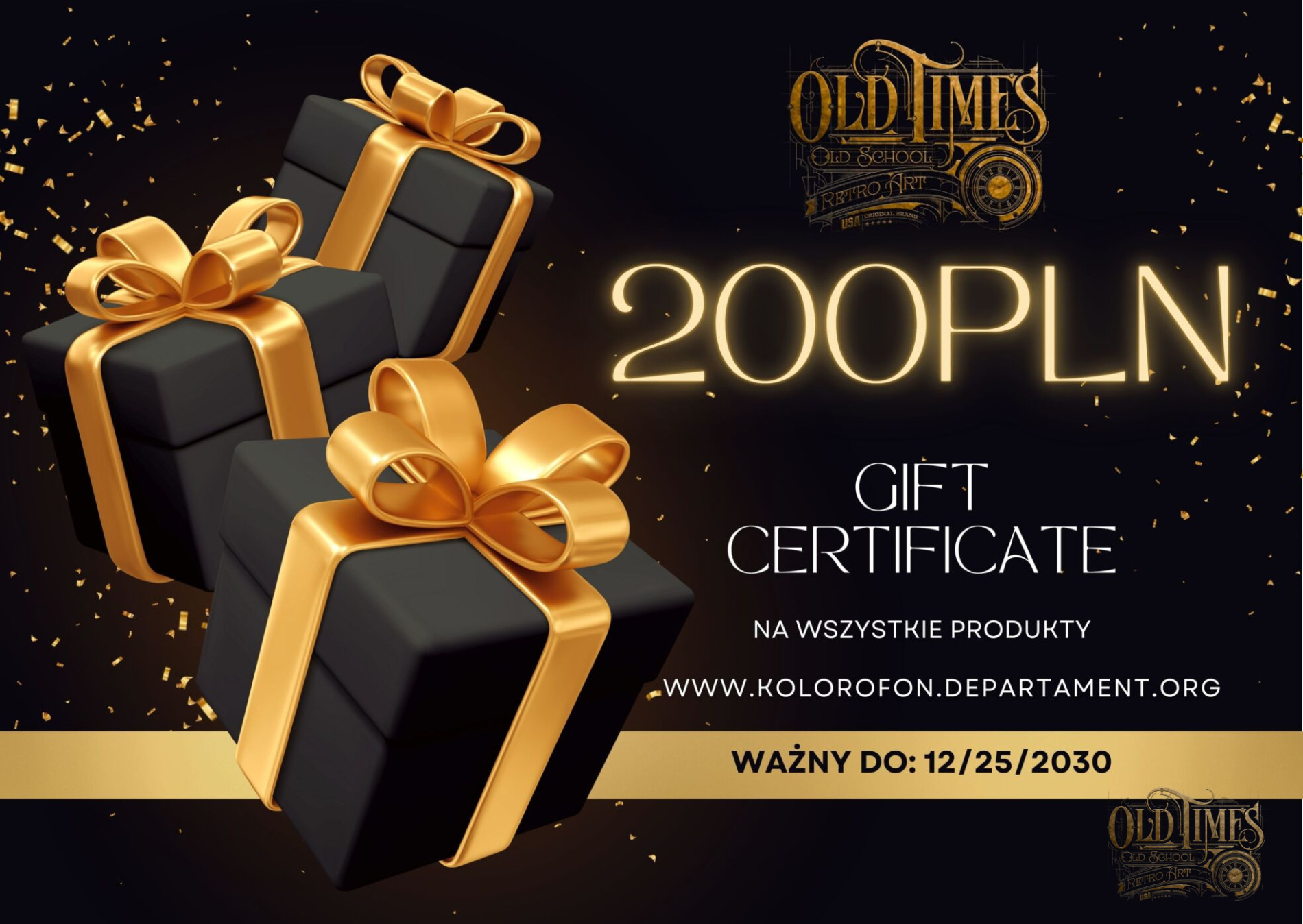 Voucher Gift Card karta podarunkowa prezent 200pln 1 Voucher Gift Card karta podarunkowa prezent 200pln