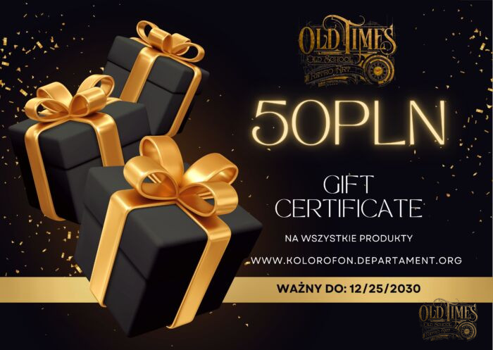 Voucher Gift Card karta podarunkowa prezent 50pln