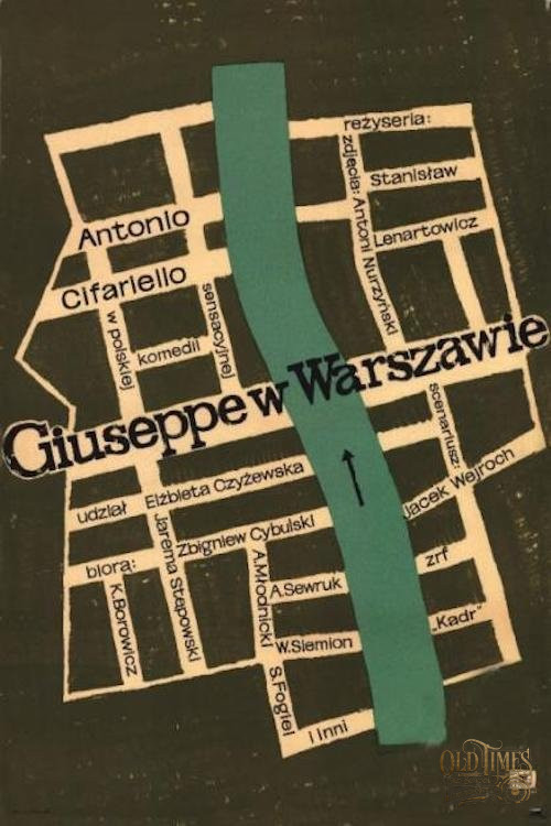 Polskie plakaty filmowe Klasyka kina - Giuseppe w Warszawie (1964) v3 Plakat wysokiej jakości remasterowany reprint 8k 33 Polskie plakaty filmowe Klasyka kina - Giuseppe w Warszawie (1964) v3 Plakat wysokiej jakości remasterowany reprint 8k
