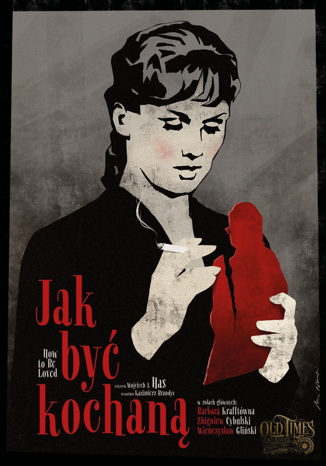 Polskie plakaty filmowe Klasyka kina - Jak być kochaną (1963) v1 Plakat wysokiej jakości remasterowany reprint 8k 56 Polskie plakaty filmowe Klasyka kina - Jak być kochaną (1963) v1 Plakat wysokiej jakości remasterowany reprint 8k