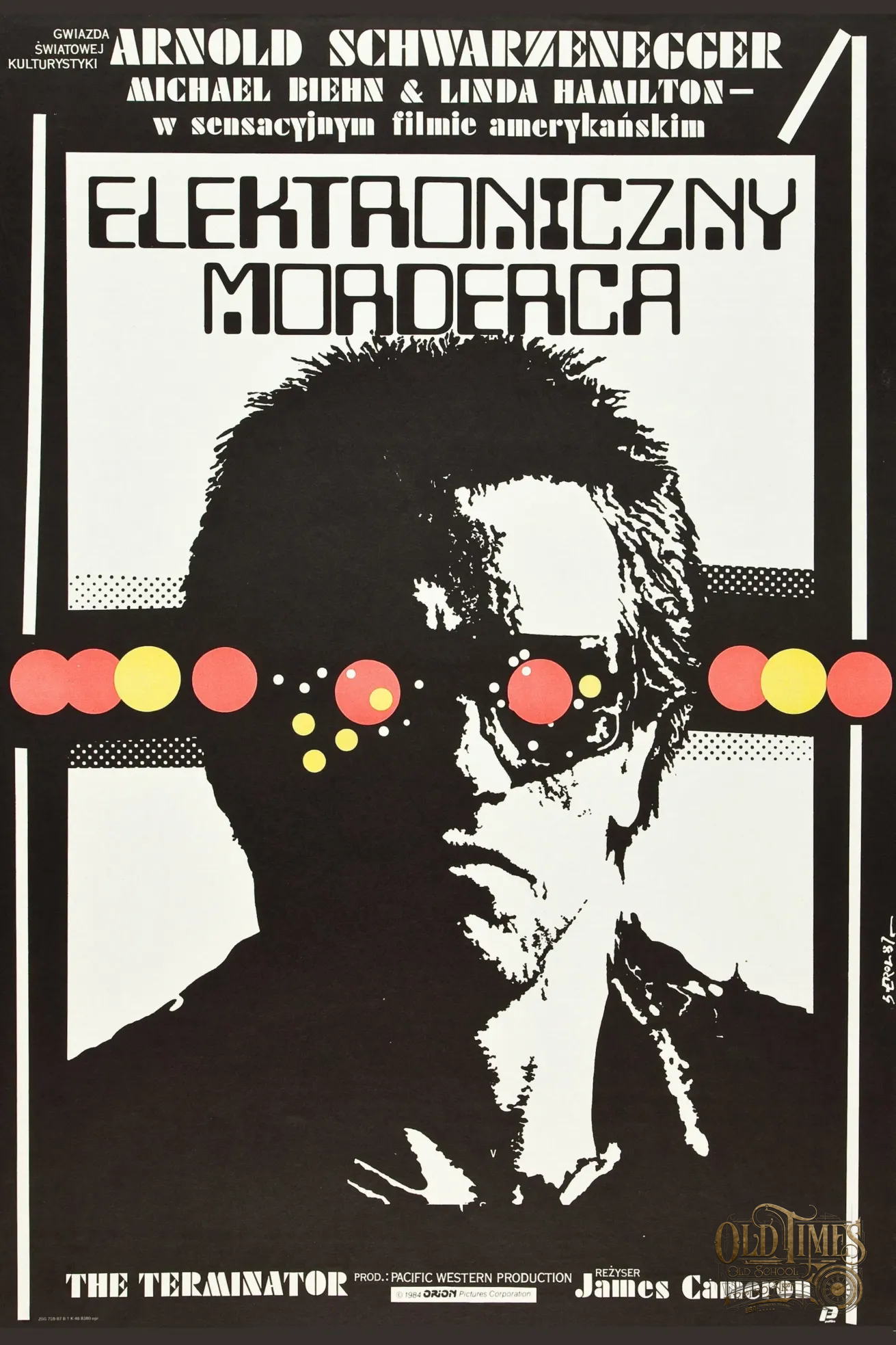 Polskie plakaty filmowe Klasyka kina - Terminator Elektroniczny morderca (1984) v1 Polski Plakat wysokiej jakości remasterowany reprint 8K 7 Polskie plakaty filmowe Klasyka kina - Terminator Elektroniczny morderca (1984) v1 Polski Plakat wysokiej jakości remasterowany reprint 8K