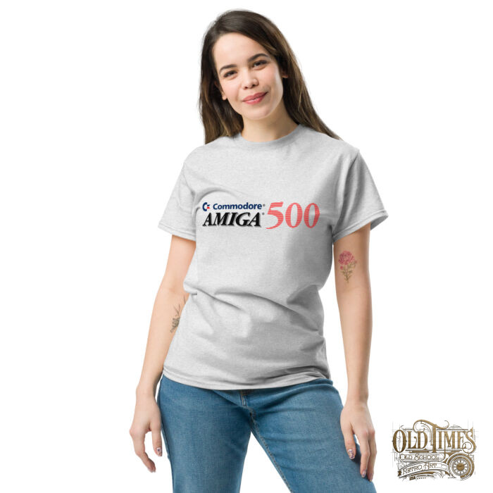 Koszulka OLD SQL AMIGA 500 Commodore Unisex classic tee - obrazek 2