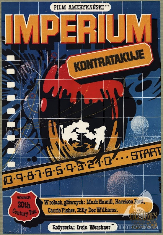 Plakaty filmowe Klasyka kina - Gwiezdne wojny Część V - Imperium kontratakuje (1980) v1 Polski Plakat wysokiej jakości remasterowany reprint 8K 85 Plakaty filmowe Klasyka kina - Gwiezdne wojny Część V - Imperium kontratakuje (1980) v1 Polski Plakat wysokiej jakości remasterowany reprint 8K