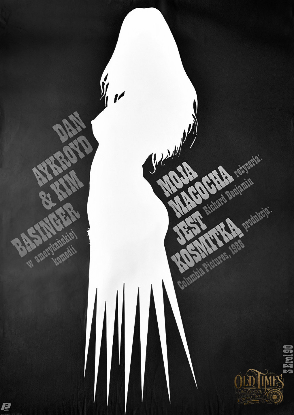 Plakaty filmowe Klasyka kina - Moja macocha jest kosmitką (1988) v1 Polski Plakat wysokiej jakości remasterowany reprint 8K 77 Plakaty filmowe Klasyka kina - Moja macocha jest kosmitką (1988) v1 Polski Plakat wysokiej jakości remasterowany reprint 8K