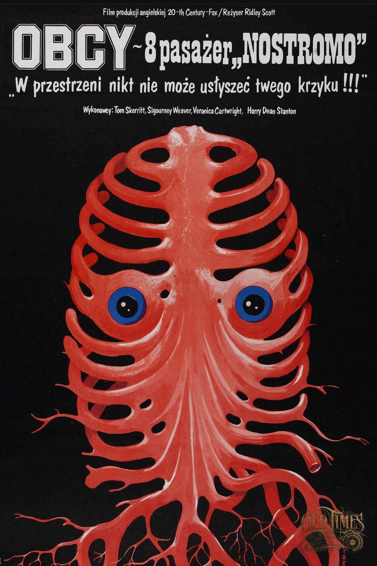 Plakaty filmowe Klasyka kina - Obcy 8 pasażer Nostromo (1979) v1 POLSKI Plakat filmowy HQ wysokiej jakości 64 Plakaty filmowe Klasyka kina - Obcy 8 pasażer Nostromo (1979) v1 POLSKI Plakat filmowy HQ wysokiej jakości