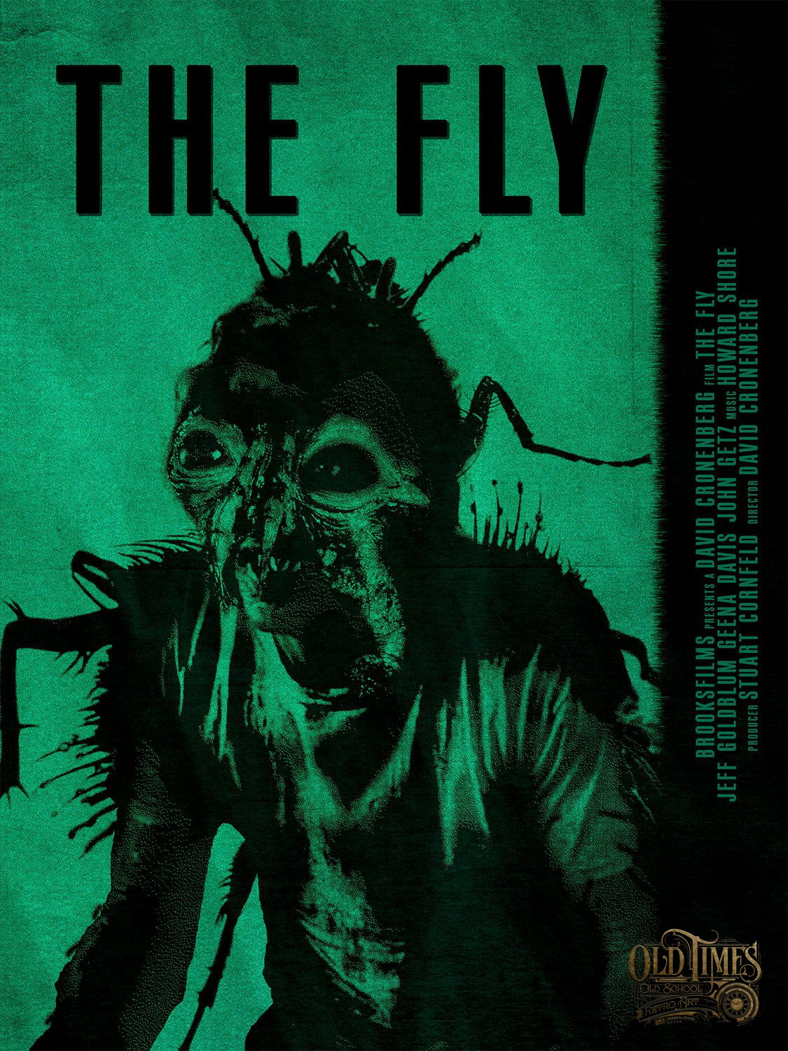 Plakaty filmowe Klasyka kina - The fly Mucha (1986) v3 Plakat wysokiej jakości remasterowany reprint 8K 3 Plakaty filmowe Klasyka kina - The fly Mucha (1986) v3 Plakat wysokiej jakości remasterowany reprint 8K