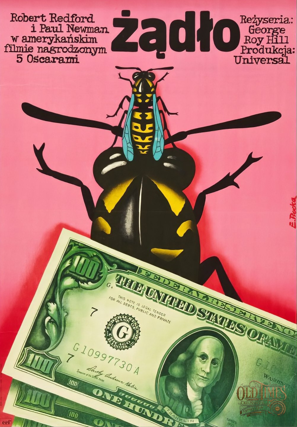 Plakaty filmowe Klasyka kina - Żądło (1973) v1 POLSKI Plakat filmowy HQ wysokiej jakości 1 Plakaty filmowe Klasyka kina - Żądło (1973) v1 POLSKI Plakat filmowy HQ wysokiej jakości