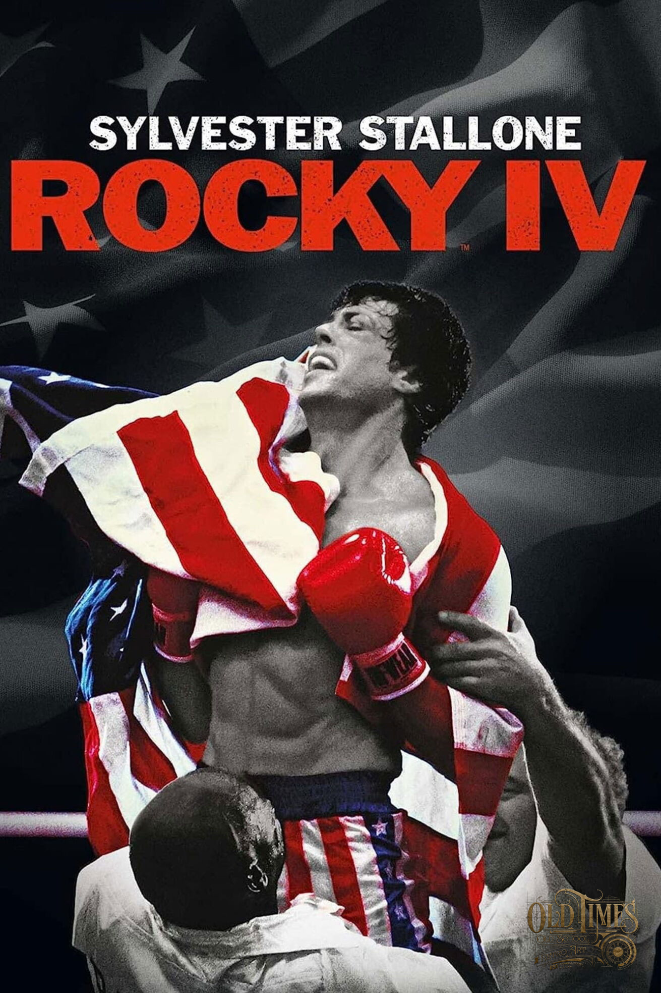 Plakaty filmowe klasyka kina - Rocky 4 (1985) v1 - Plakat wysokiej jakości 8K