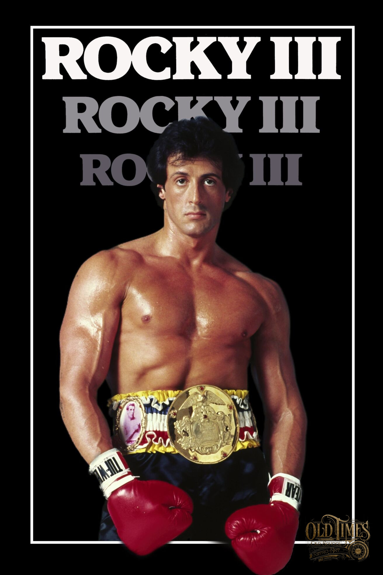Plakaty filmowe klasyka kina - Rocky III (1982) v1 - Plakat wysokiej jakości 8K