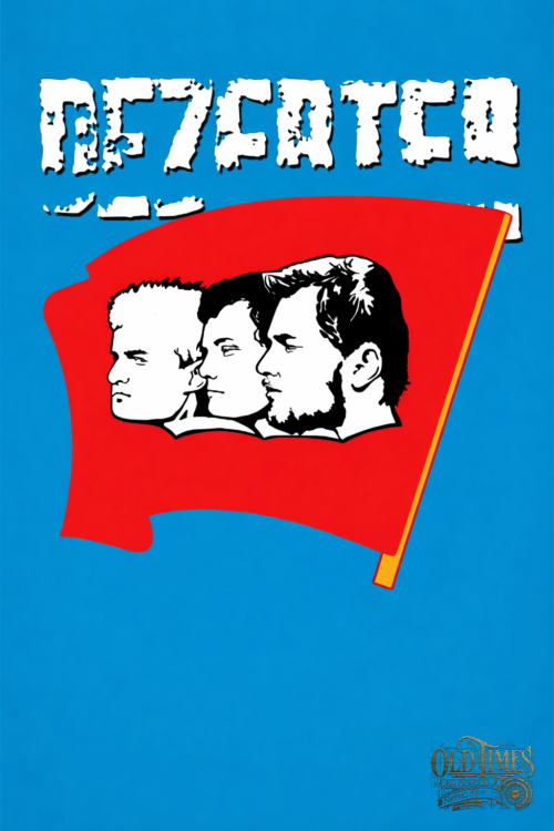 Plakaty Muzyczne Polska Klasyka - Dezerter (niebieski) - Interpretacje muzyczne by Old Times Art USA