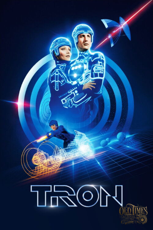 Plakaty filmowe Klasyka kina - Tron (1982) v4 Plakat wysokiej jakości remasterowany reprint 8K