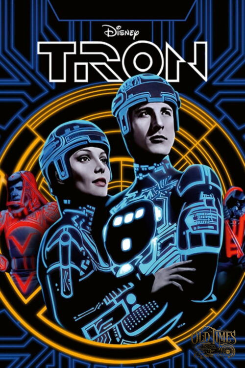 Plakaty filmowe Klasyka kina - Tron (1982) v6 Plakat wysokiej jakości remasterowany reprint 8K