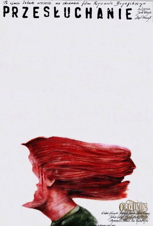 Plakaty filmowe Polska Klasyka - Przesłuchanie (1989) v1 Plakat Remaster wysokiej jakości 8k