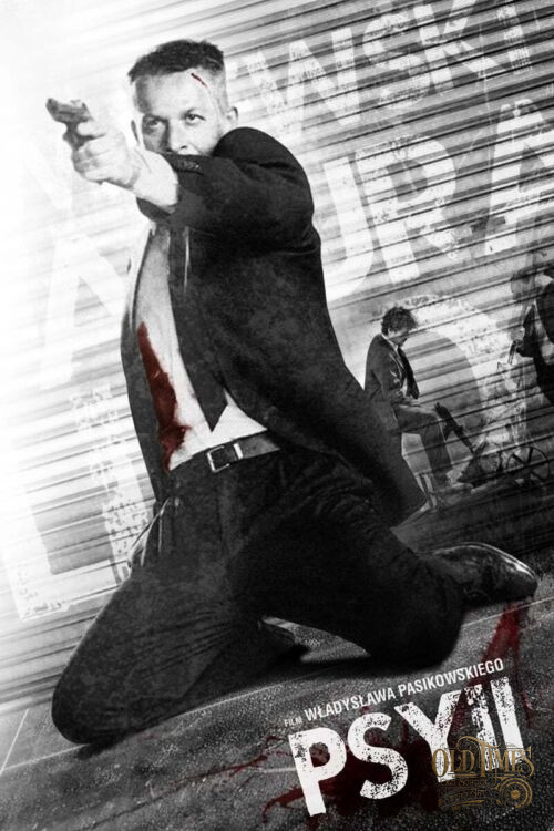 Plakaty filmowe Polska Klasyka - Psy 2 Ostatnia krew (1994) v2 Plakat Remaster wysokiej jakości 8K