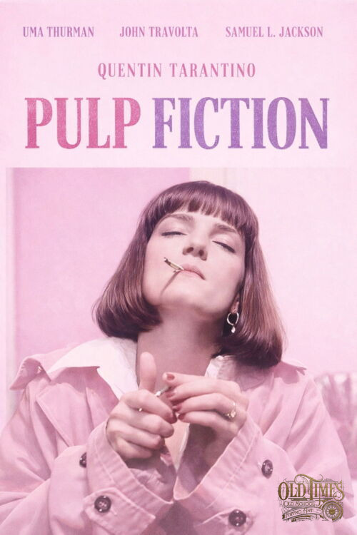 Plakaty filmowe klasyka kina - PULP FICTION v10 - Plakat filmowy reprint wysokiej jakości HQ 8K