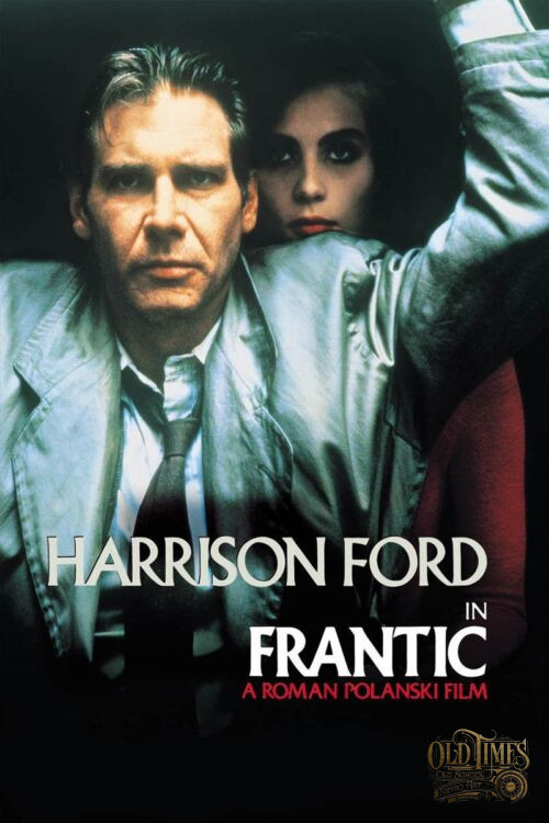 Polskie plakaty filmowe Klasyka kina - Frantic (1988) v2 Plakat wysokiej jakości remasterowany reprint 8K