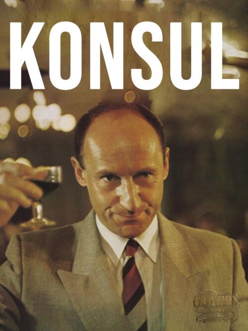 Polskie plakaty filmowe Klasyka kina - Konsul (1989) v2 Plakat wysokiej jakości remasterowany reprint 8K