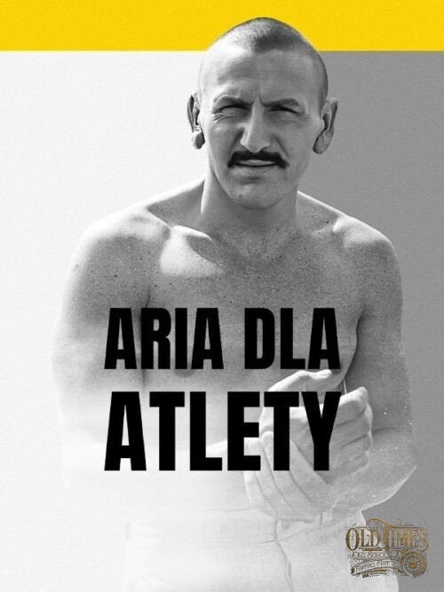 Plakaty filmowe klasyka Polskiego kina - Aria dla atlety (1979) Plakat wysokiej jakości 8K