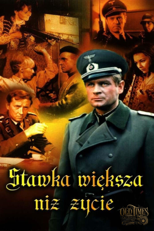 Plakaty filmowe klasyka Polskiego kina - Stawka większa niż życie (1968) v1 Plakat wysokiej jakości 8K Nowy remastering 2026