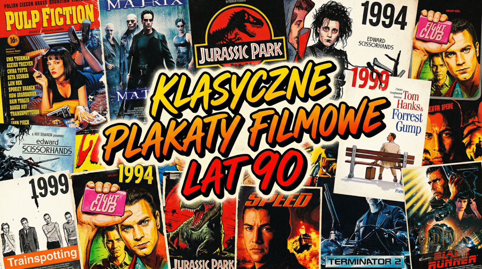 Klasyczne plakaty filmowe lat 90. – Kiedy kino miało duszę, a ściany opowiadały historie 140 Klasyczne plakaty z lat 90tych wysokiej jakości wydruk Kolorofon Plakaty filmowe