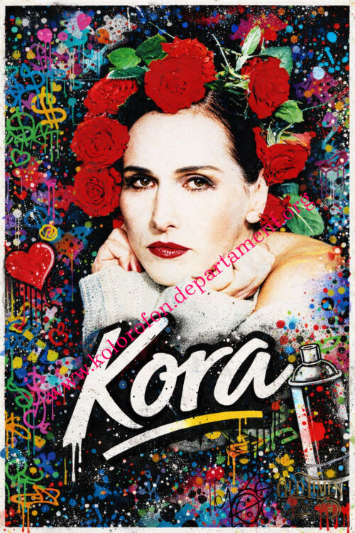 Plakaty Muzyczne Polska Klasyka - Plakat Vintage KORA Maanam - Graffiti style v3 Interpretacje muzyczne by Old Times Art USA