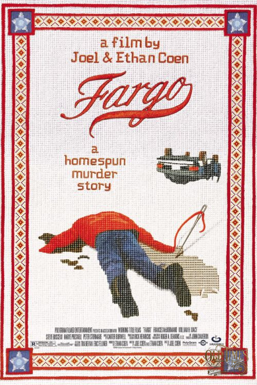 Plakaty filmowe Klasyka kina - Fargo (1996) v3 Plakat wysokiej jakości remasterowany reprint 8K