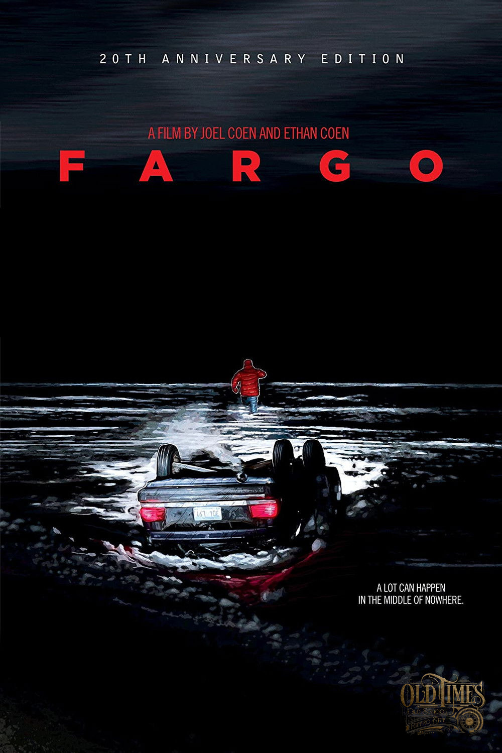Plakaty filmowe Klasyka kina - Fargo (1996) v4 Plakat wysokiej jakości remasterowany reprint 8K