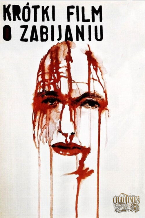 Plakaty filmowe klasyka Polskiego kina - Krótki film o zabijaniu (1988) Plakat wysokiej jakości 8K