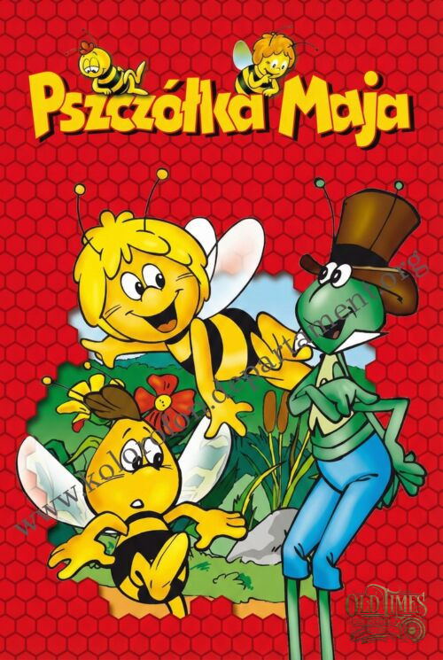 Polskie plakaty dla dzieci - Pszczółka Maja v2 Bajki Prl Plakat wysokiej jakości 8K