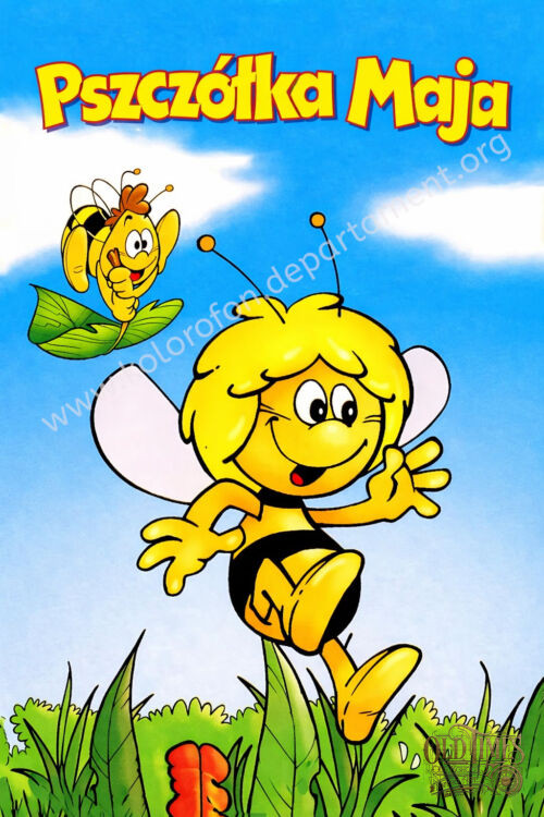 Polskie plakaty dla dzieci - Pszczółka Maja Bajki Prl Plakat wysokiej jakości 8K