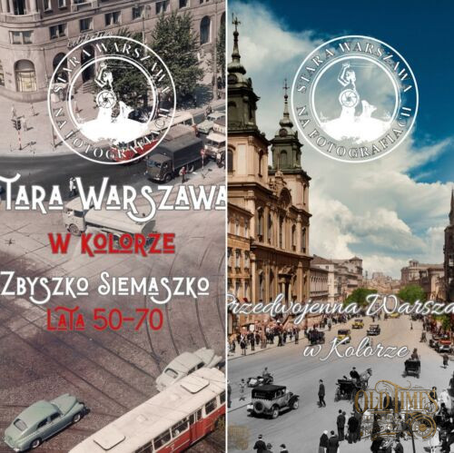 Zestaw dwóch Albumów fotograficznych SWNF - Przedwojenna Warszawa w kolorze plus Zbyszko Siemaszko lata 50-70 NOWA Edycja 2026