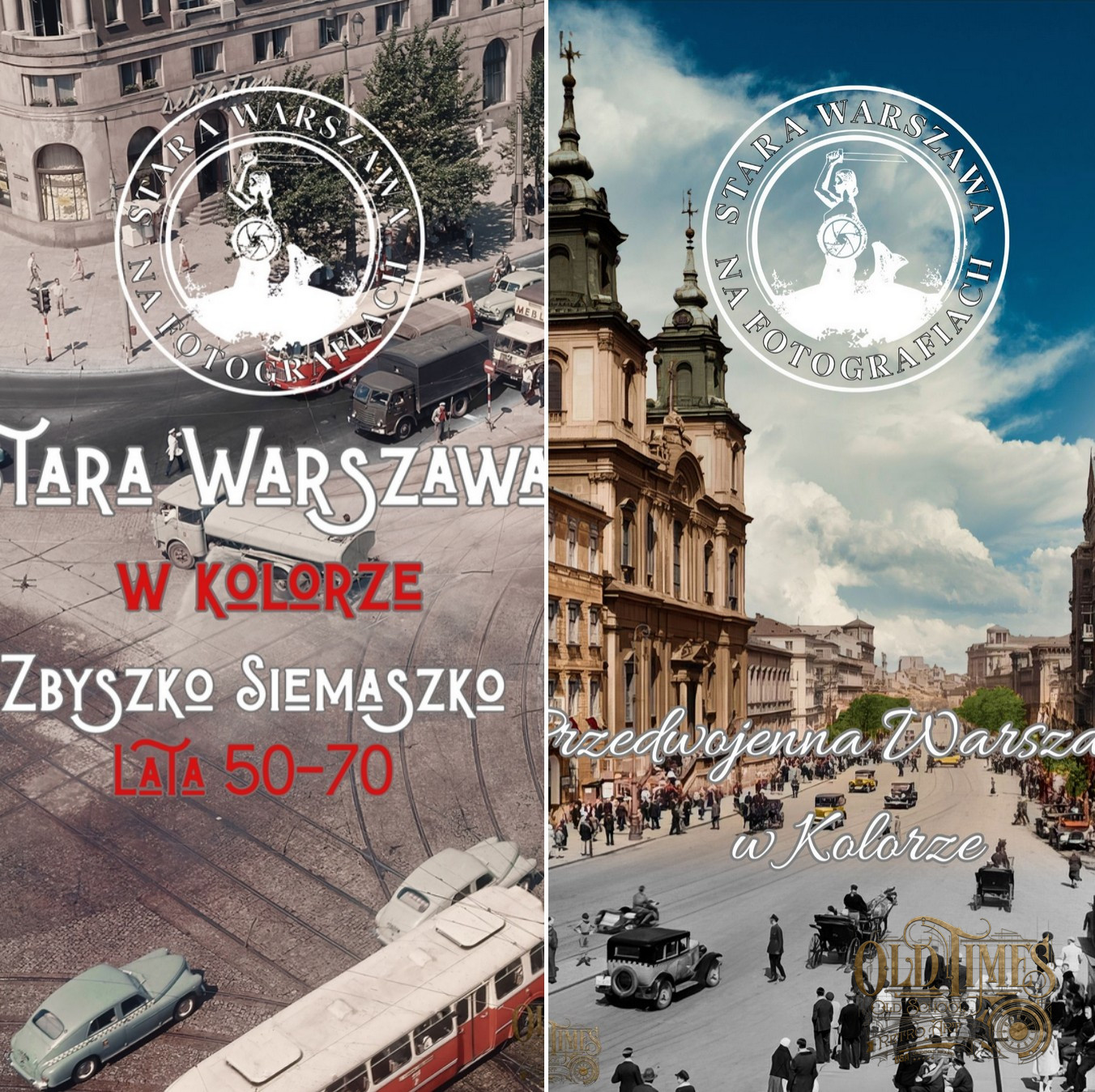 Zestaw dwóch Albumów fotograficznych SWNF - Przedwojenna Warszawa w kolorze plus Zbyszko Siemaszko lata 50-70 NOWA Edycja 2026